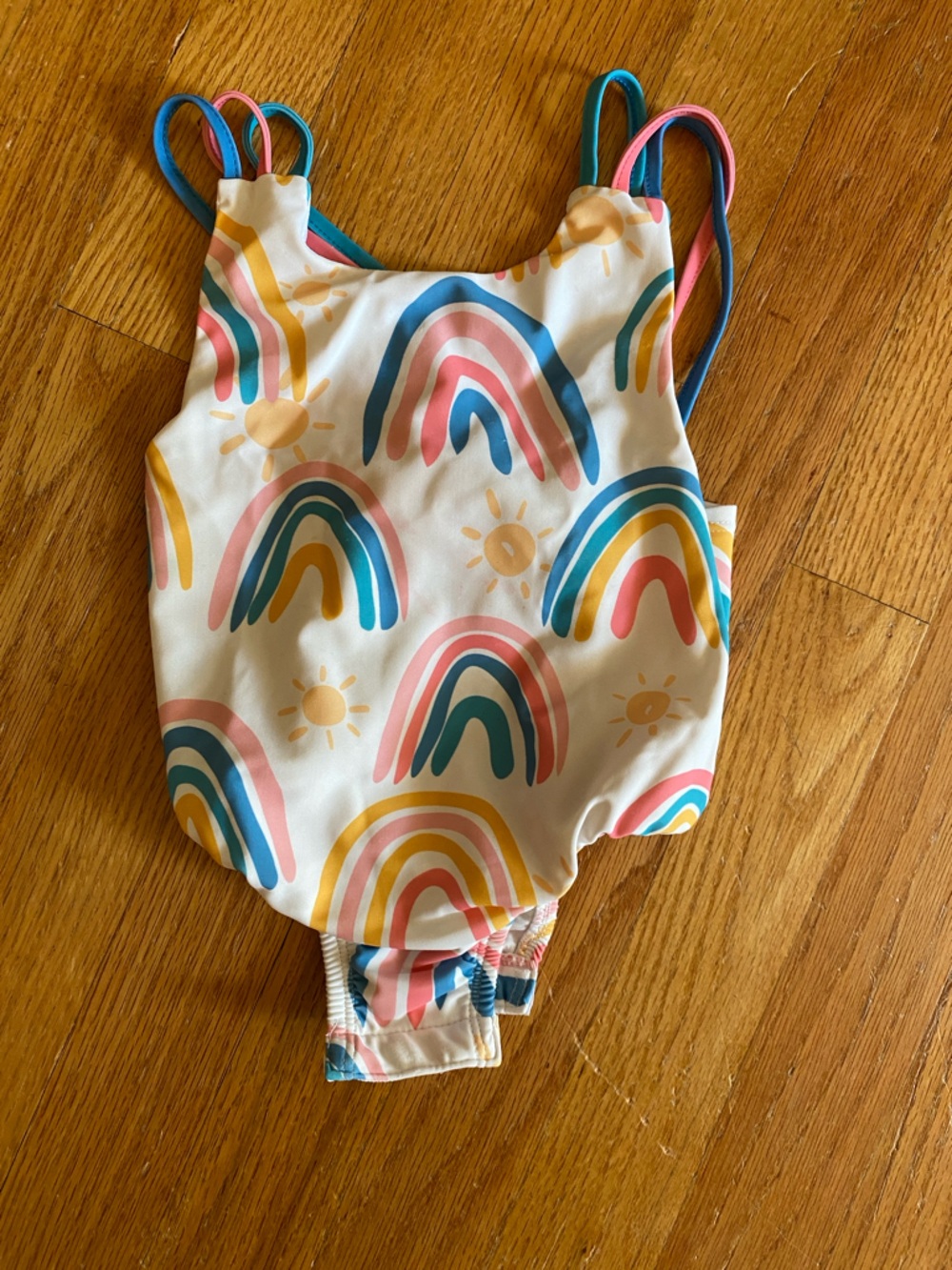 Mudpie Girls Rainbow Print One-Piece Swimsuit
